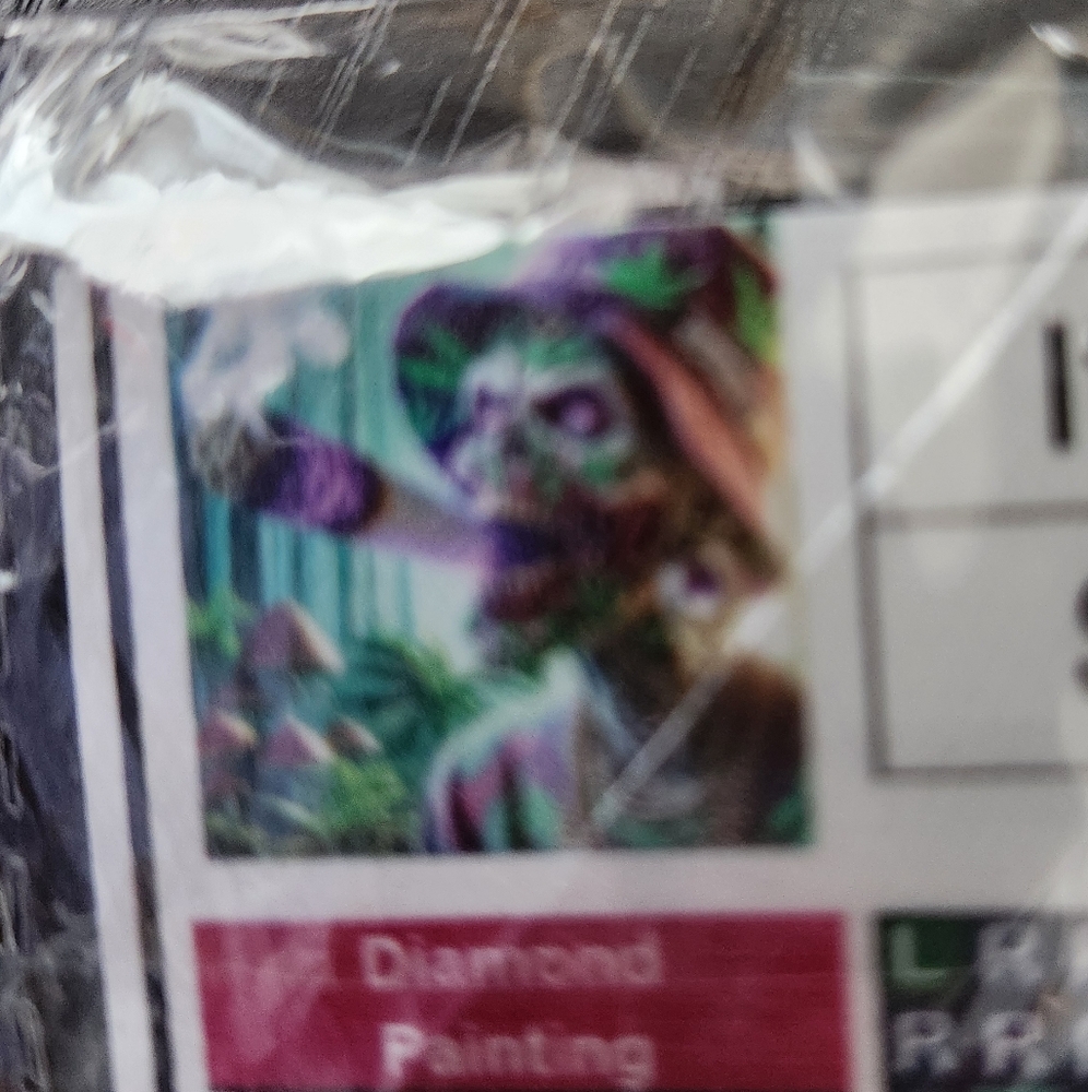 Diamond Art Kit Smoking Skeleton